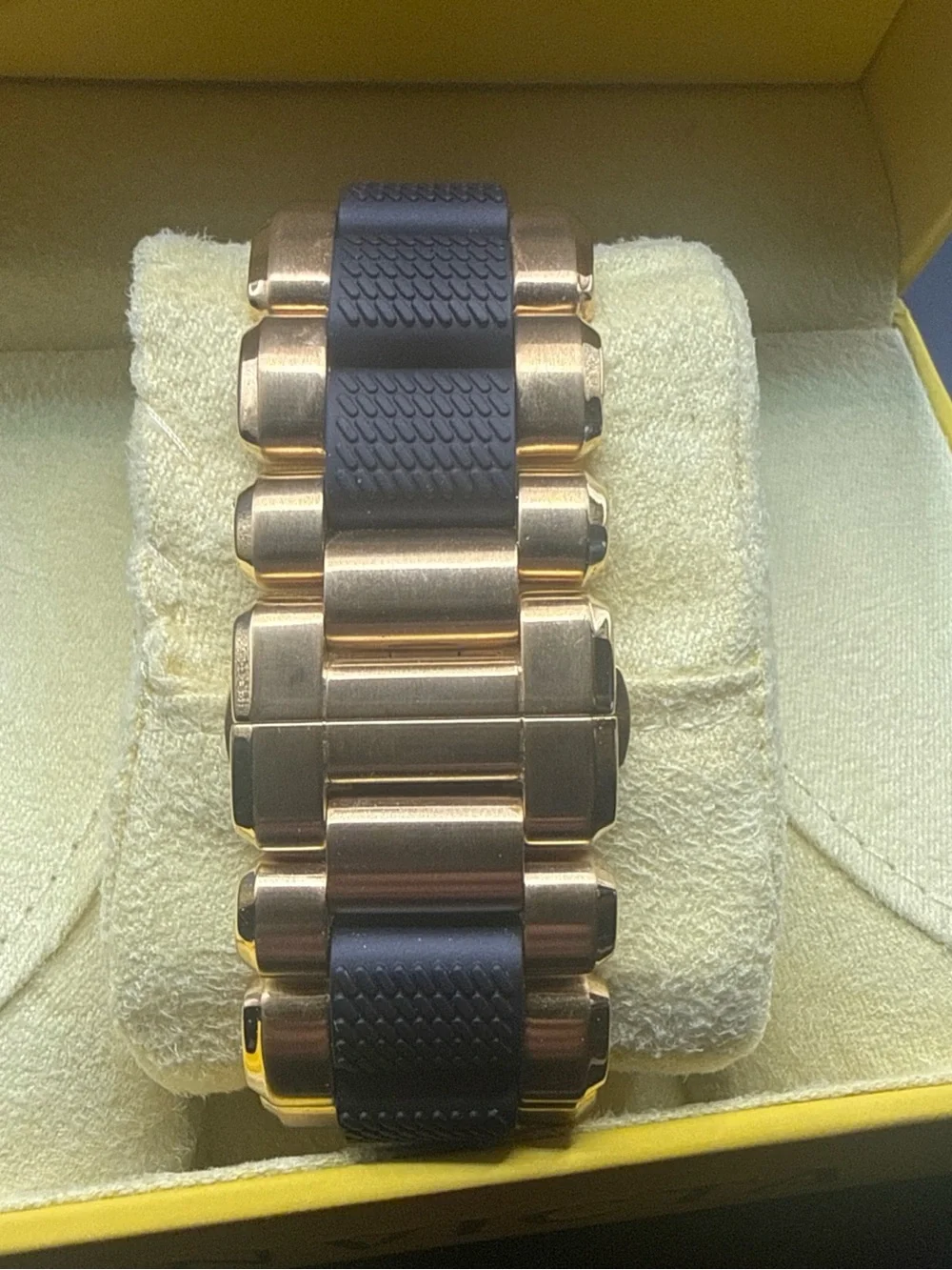 Invicta 80304 Men's Two Tone Steel Bracelet Rose Gold Dial Watch